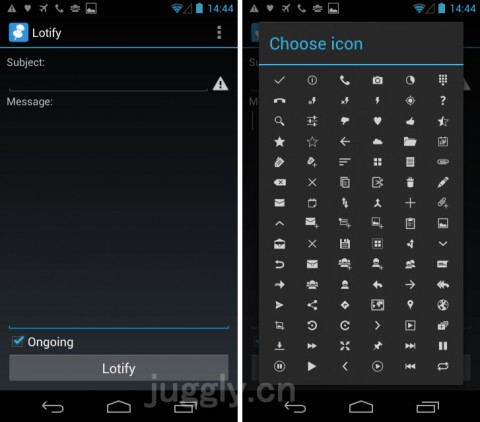 Lotify Notification Maker 独自の通知が作成できるアプリ Androidの通知パネルがメモ置場 To Doリスト代わりに Juggly Cn