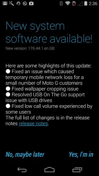 Motorola Moto Gに対して不具合修正のアップデートを配信開始 Juggly Cn