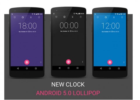 Android 5 0 Lollipop の 時計 アプリは今の時刻に応じて背景色も変化する Juggly Cn