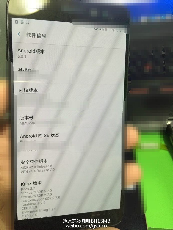 Galaxy Note 7のシステム情報や虹彩認証メニューを表示した実機写真と追加の壁紙画像が流出 Juggly Cn