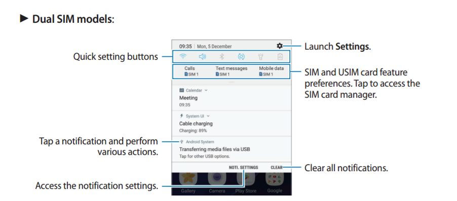 Samsung Galaxy S7 S7 Edge向けユーザーマニュアルのスクリーンショットをandroid 7 0仕様に刷新 Juggly Cn