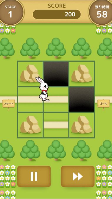 アプリコットン パネルを動かし道を繋げてスタート地点にいるうさぎをゴールにまで導くパズルゲーム うさまっぷ をリリース Juggly Cn