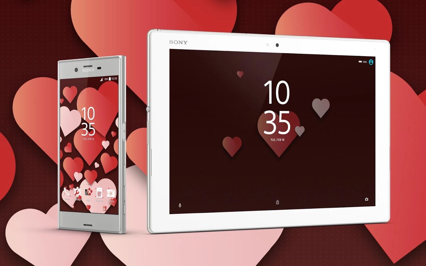 Sony Mobile バレンタインデーを記念してハートが可愛いxperia新テーマ Valentine S Theme を無料公開 Juggly Cn