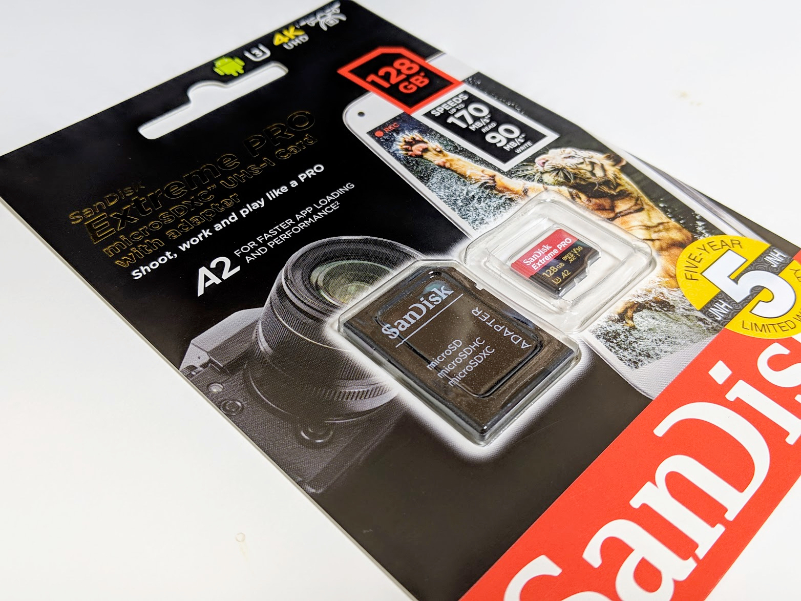 Micro SDカード「SanDisk Extreme Pro UHS-1 U3 V30 A2 128GB」のレビュー | juggly.cn