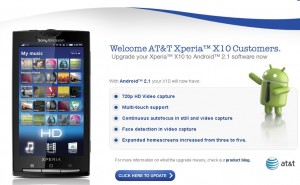 att-xperiax10-update
